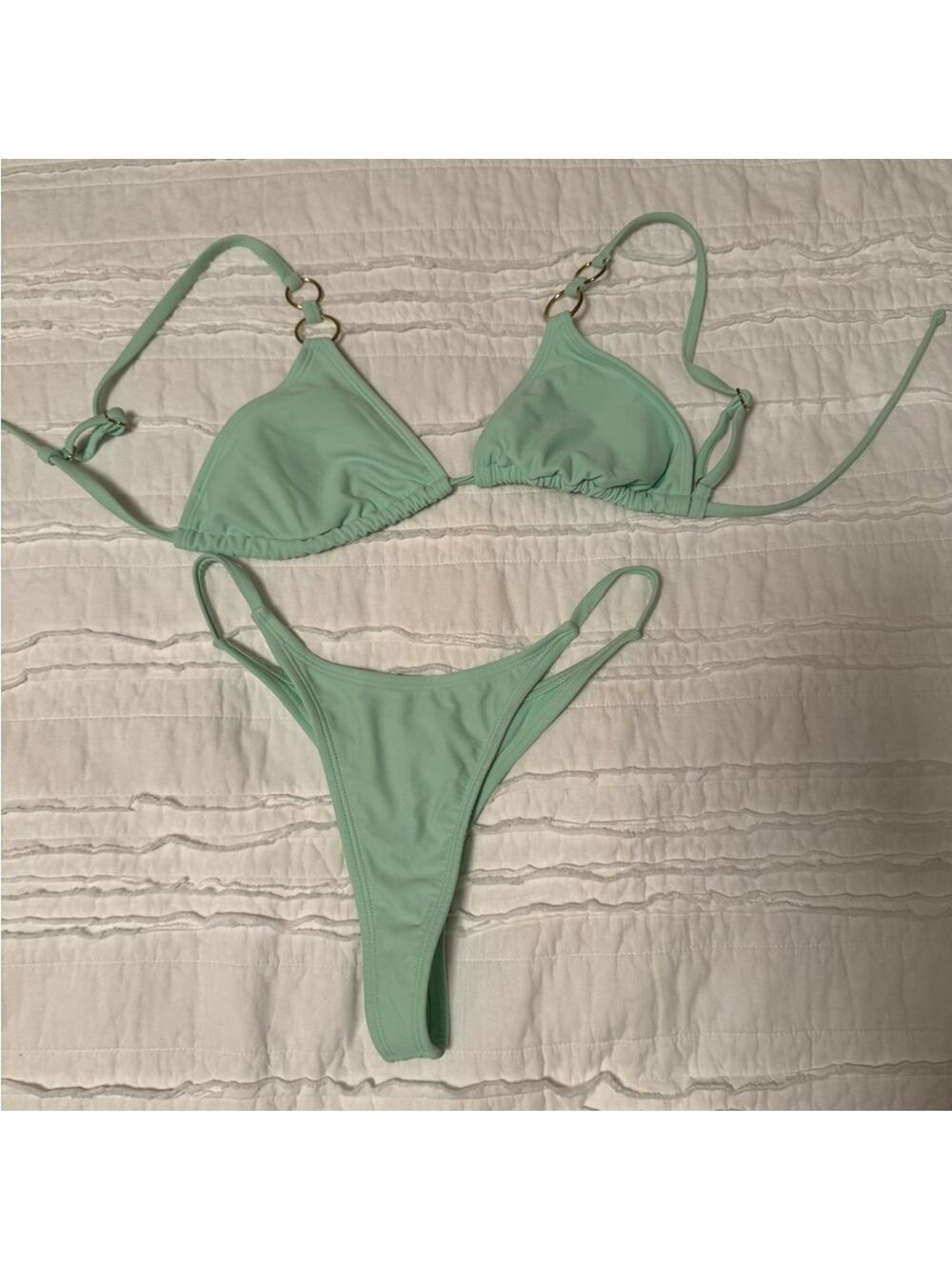 Wild Fable Light Green Bikini Set